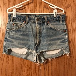 Levi High Wasted Jean Shorts